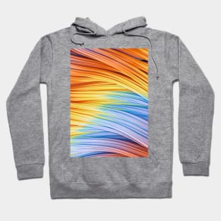 Dawn Colored Pastel Strands. Abstract Design Hoodie